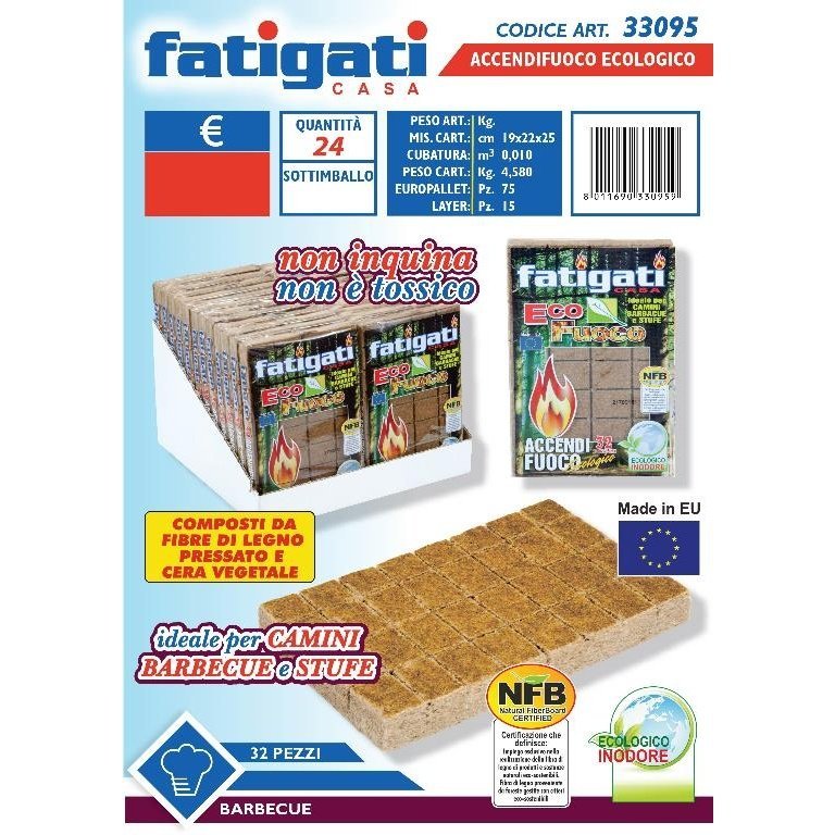 Fatigati Accendifuoco Ecologico x 32 (33095) - Beauty & Beauty