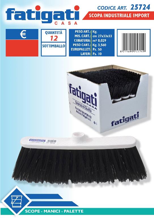 Fatigati Scopa Industriale Plastica (25724) - Beauty & Beauty