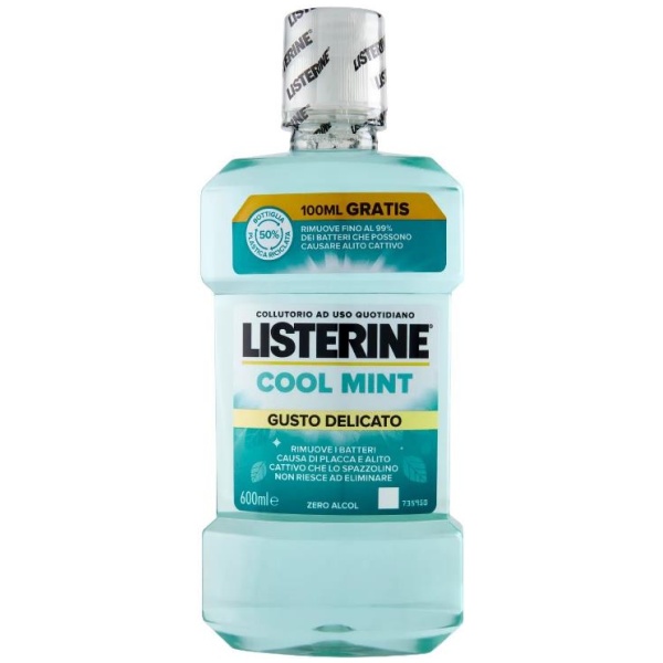 Listerine Colluttorio 600ml Cool Mint Delicato