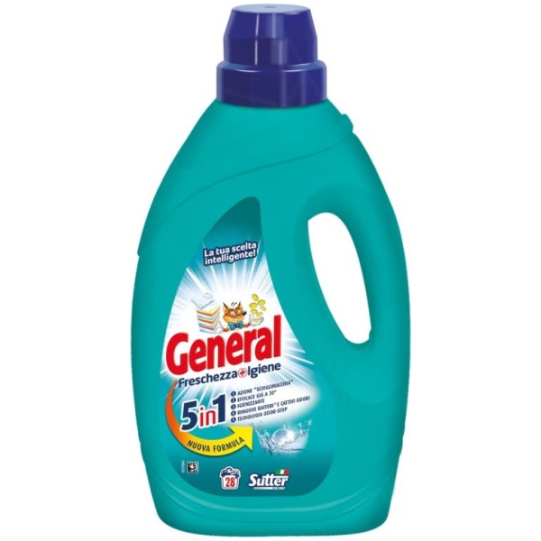 General Liquido Lavatrice 5in1 28 mis. Freschezza+Igiene