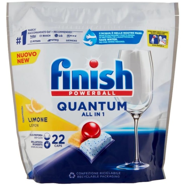 Finish Powerball Quantum All in 1 x 22 Lemon