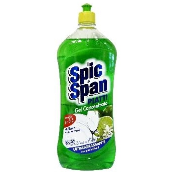Spic & Span Gel Piatti 1000ml Lime e Fiori d'Arancio