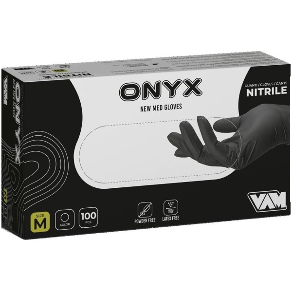New Med Guanti Nitrile Onyx x 100 M