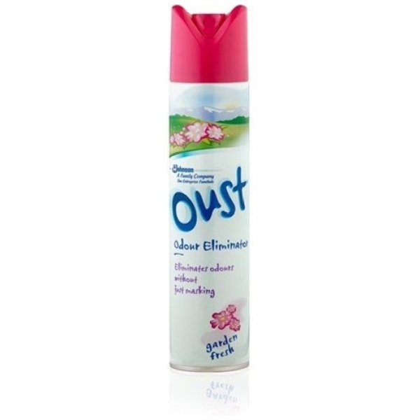 Oust Spray 300ml Rosa Garden Fresh Imp.