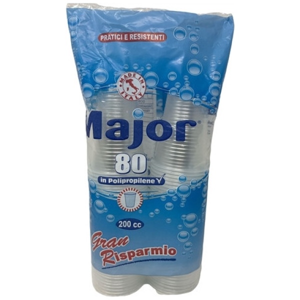 Major Bicchieri Acqua Trasparenti x 80