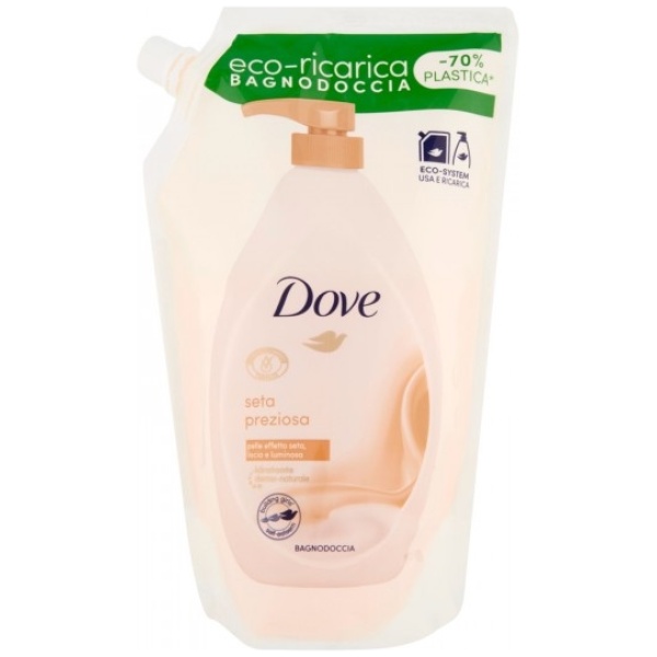 Dove Bagnodoccia Eco-Ricarica 720ml Seta Preziosa