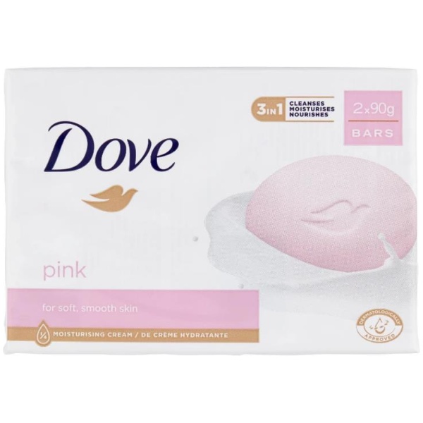 Dove Sapone 90gr x 2 Pink