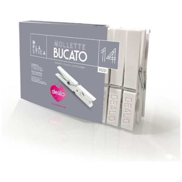 Dealo Molletta Bucato Plastica x 14