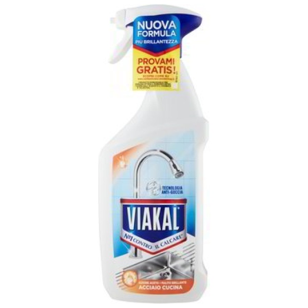 Viakal Spray 800ml Acciaio Cucina