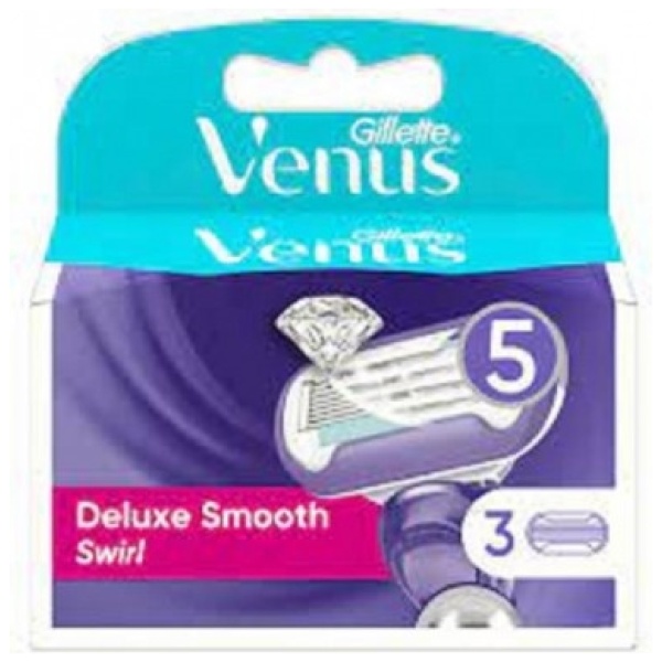 Gillette Venus Deluxe Smooth Swirl Ricambi x 3