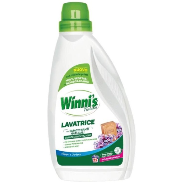 Winni's Liquido Lavatrice 25 Lavaggi Aleppo e Verbena