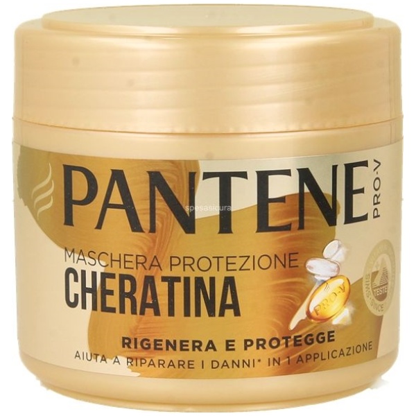 Pantene Maschera Cheratina 300ml Rigenera e Protegge