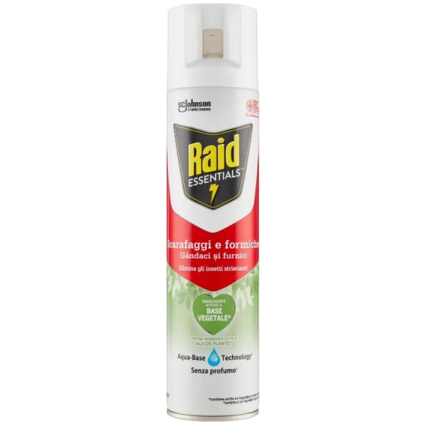 Raid Essentials 400ml Spray Scarafaggi e Formiche