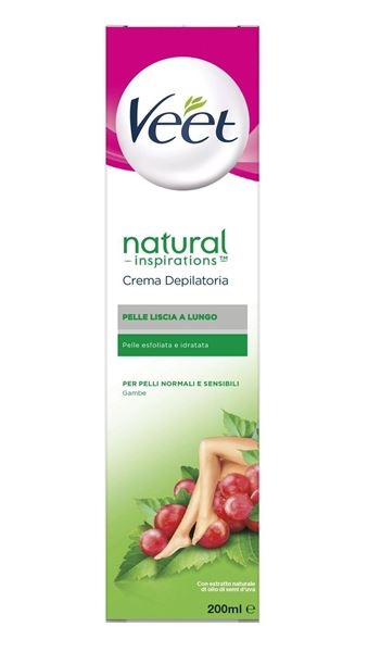 Veet Natural Inspiration Crema 200ml Pelli Normali e Sensibili