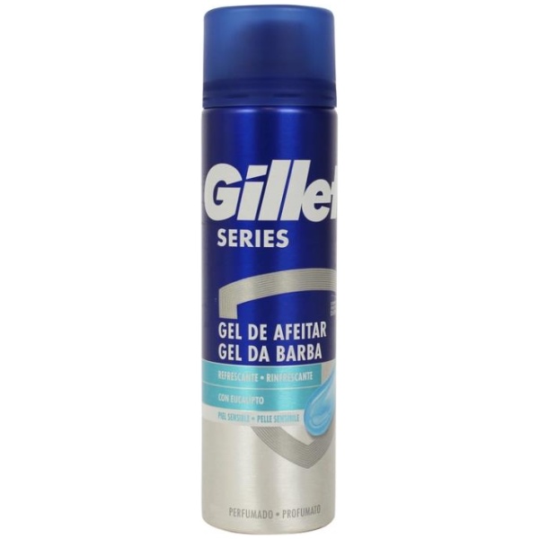Gillette Series Gel Barba 200ml Rinfrescante Pelle Sensibile