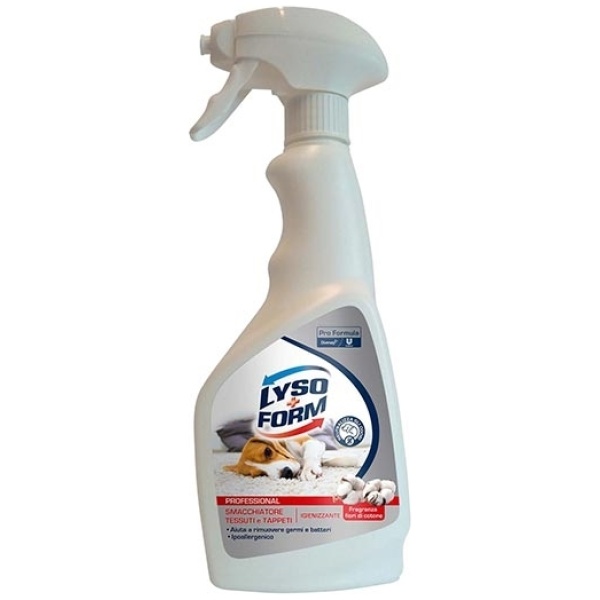Lysoform Professional Smacchiatore Tessuti e Tappeti 600ml Vapo