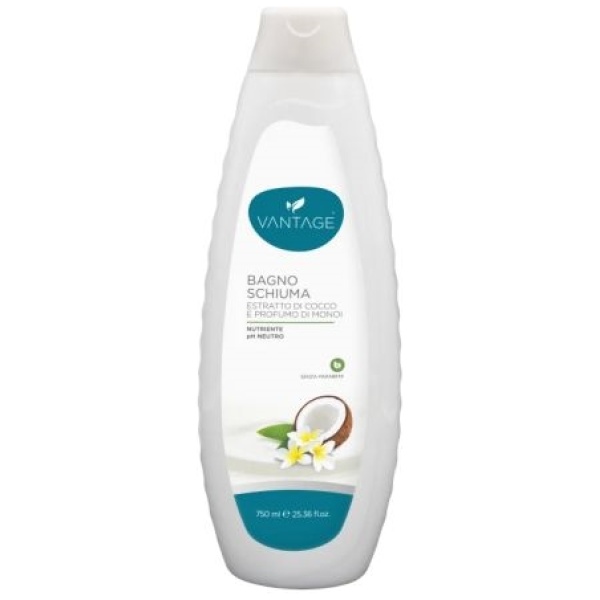 Vantage Bagnoschiuma 750ml Estratto di Cocco e Profumo di Monoi