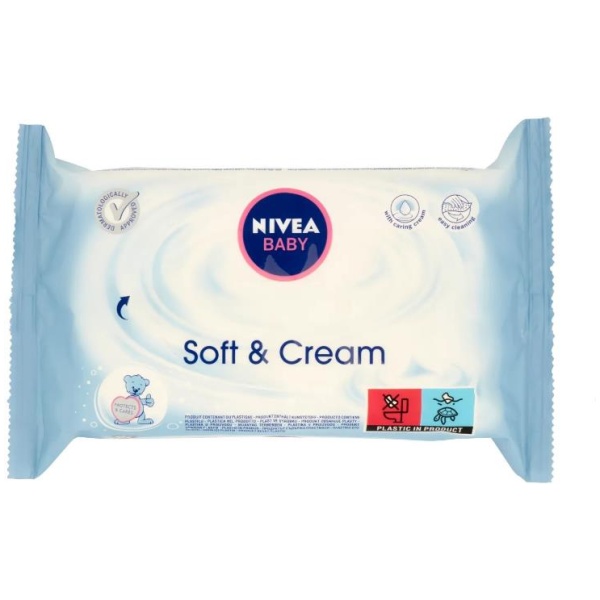 Nivea Baby Salviettine x 63 Soft & Creme