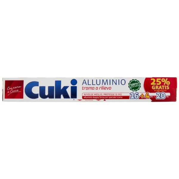 Cuki Alluminio Trama a Rilievo 16+4mt