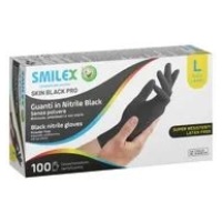 Smilex Guanti Nitrile Black x 100 L