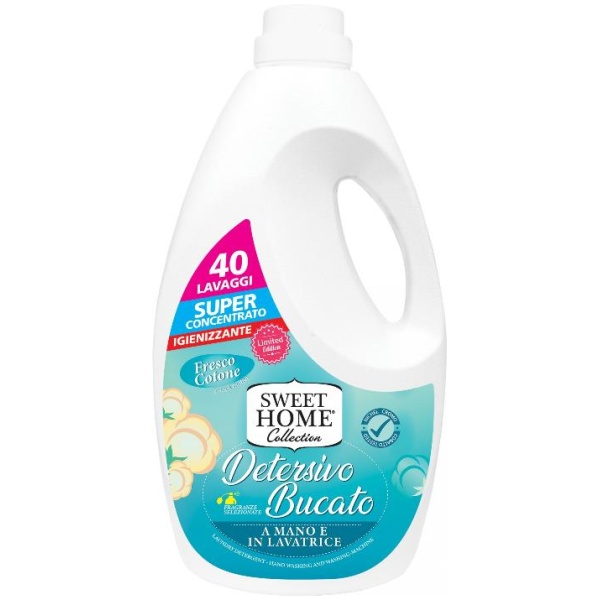 Sweet Home Detersivo Bucato 40mis Fresco Cotone