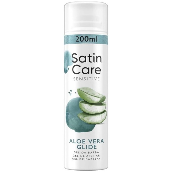 Gillette Satin Care Gel 200ml Sensitive Aloe Vera Glide