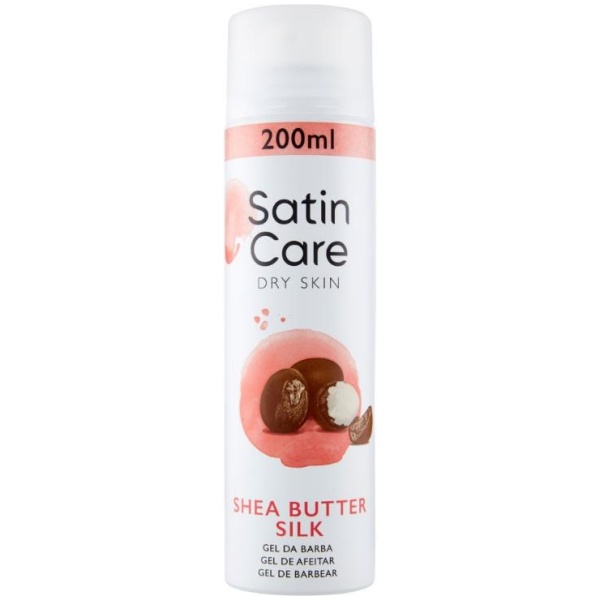 Gillette Satin Care Gel 200ml Dry Skin Shea Butter Silk