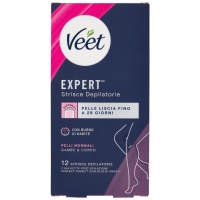 Veet Expert Strisce Depilatorie Gambe & Corpo x 12 Pelli Normali