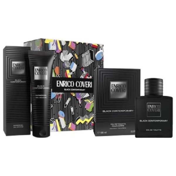 Enrico Coveri Black Contemporary Edt 100ml Vapo + Shower Gel 300ml