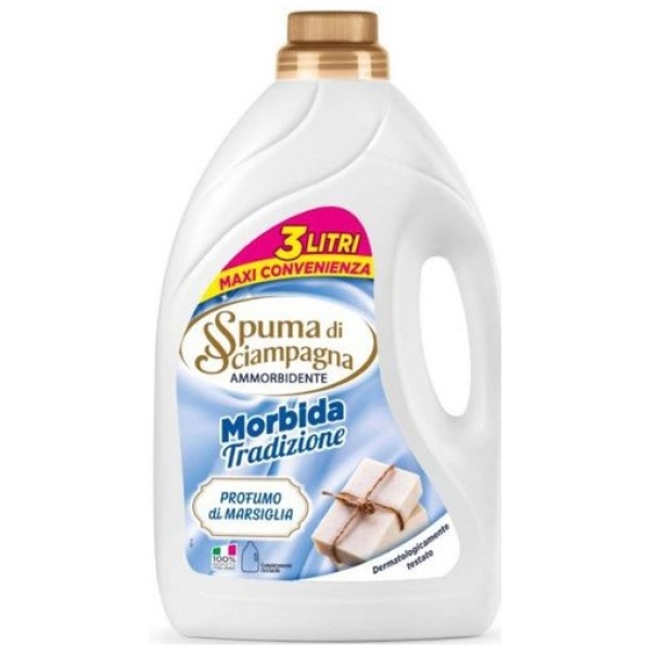Spuma di Sciampagna Ammorbidente 3000ml Profumo di Marsiglia