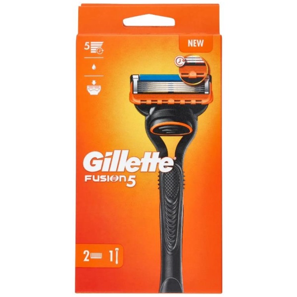 Gillette Fusion5 Rasoio + 2 Ricambi