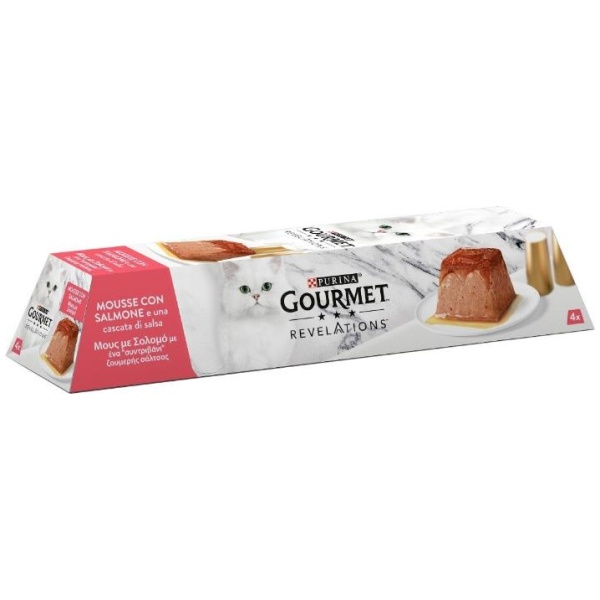 Purina Gourmet Revelations Mousse 4x57gr Salmone