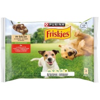 Friskies Cane Bocconi Manzo/Patate 4x85gr
