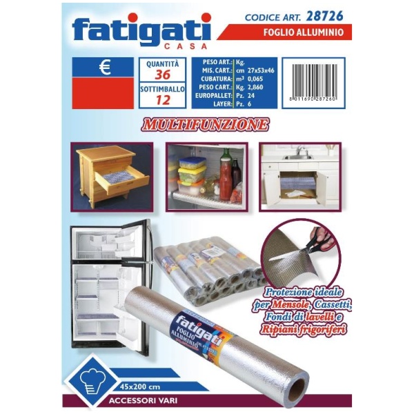 Fatigati Foglio Alluminio 45x200 (28726)