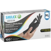 Smilex Guanti Nitrile Black x 100 XL