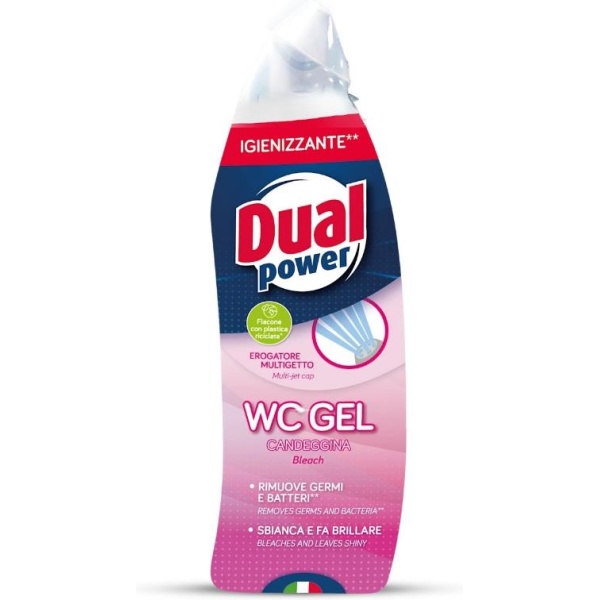 Dual Power WC Gel 700ml Candeggina