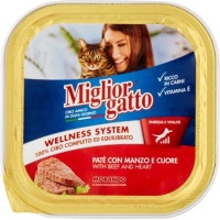 Miglior Gatto Patè 100gr Manzo e Cuore