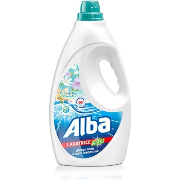 Alba Lavatrice Liquido 3000ml Fiori di Bach e Vaniglia