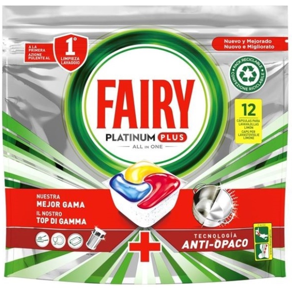 Fairy Platinum Plus All in One x 12 Lemon