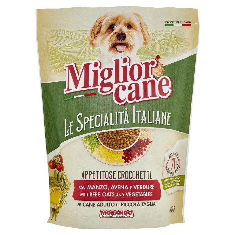 Miglior Cane Specilità Italiane Crocchette 800gr Manzo Avena e Verdure
