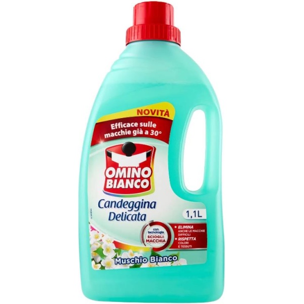 Omino Bianco Candeggina Delicata 1100ml Muschio Bianco