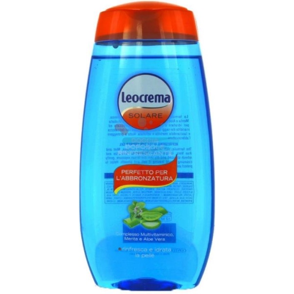 Leocrema Solare Doccia Doposole Rinfrescante 300ml Menta e Aloe Vera