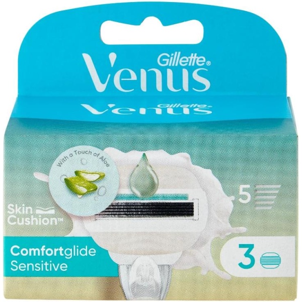 Gillette Venus Comfortglide Sensitive Ricambio x 3
