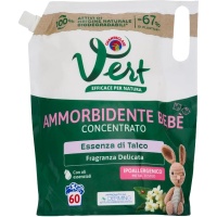 Chanteclair Vert Ammorbidente Bebè Ricarica 1200ml Essenza di Talco