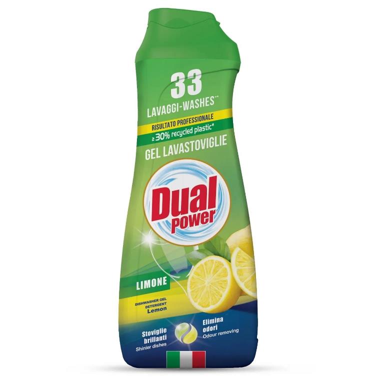 Dual Power Super Gel Lavastoviglie 660ml Limone