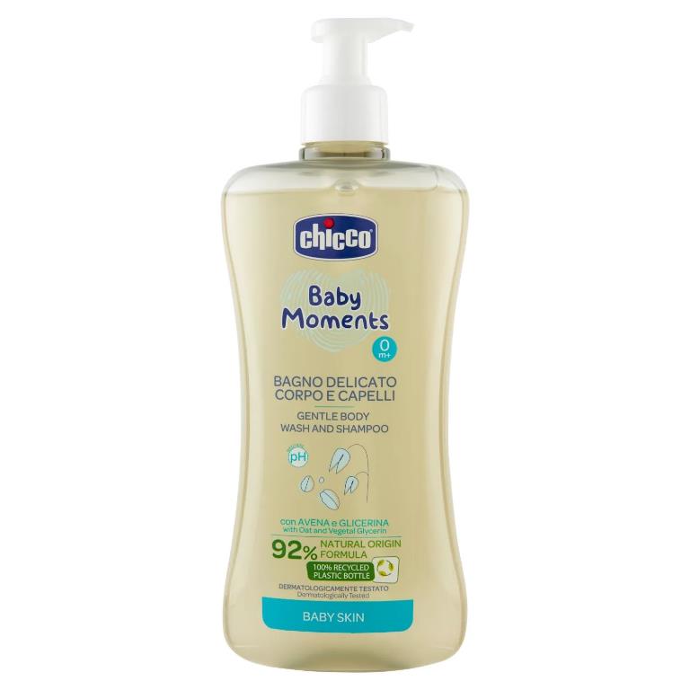 Chicco Baby Moments Bagno Delicato Corpo e Capelli 500ml Baby Skin