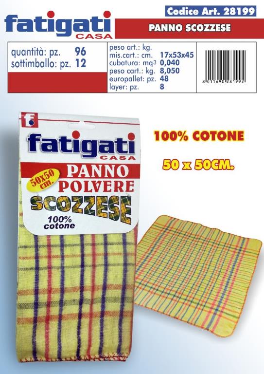 Fatigati Panno Polvere Scozzese (28199)