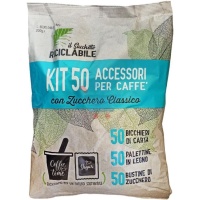 Il Sacchetto Riciclabile Accessori Caffè Kit x 50