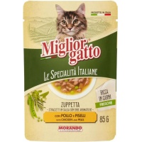 Miglior Cane Specialità Italiane Zuppetta 85gr Pollo e Piselli